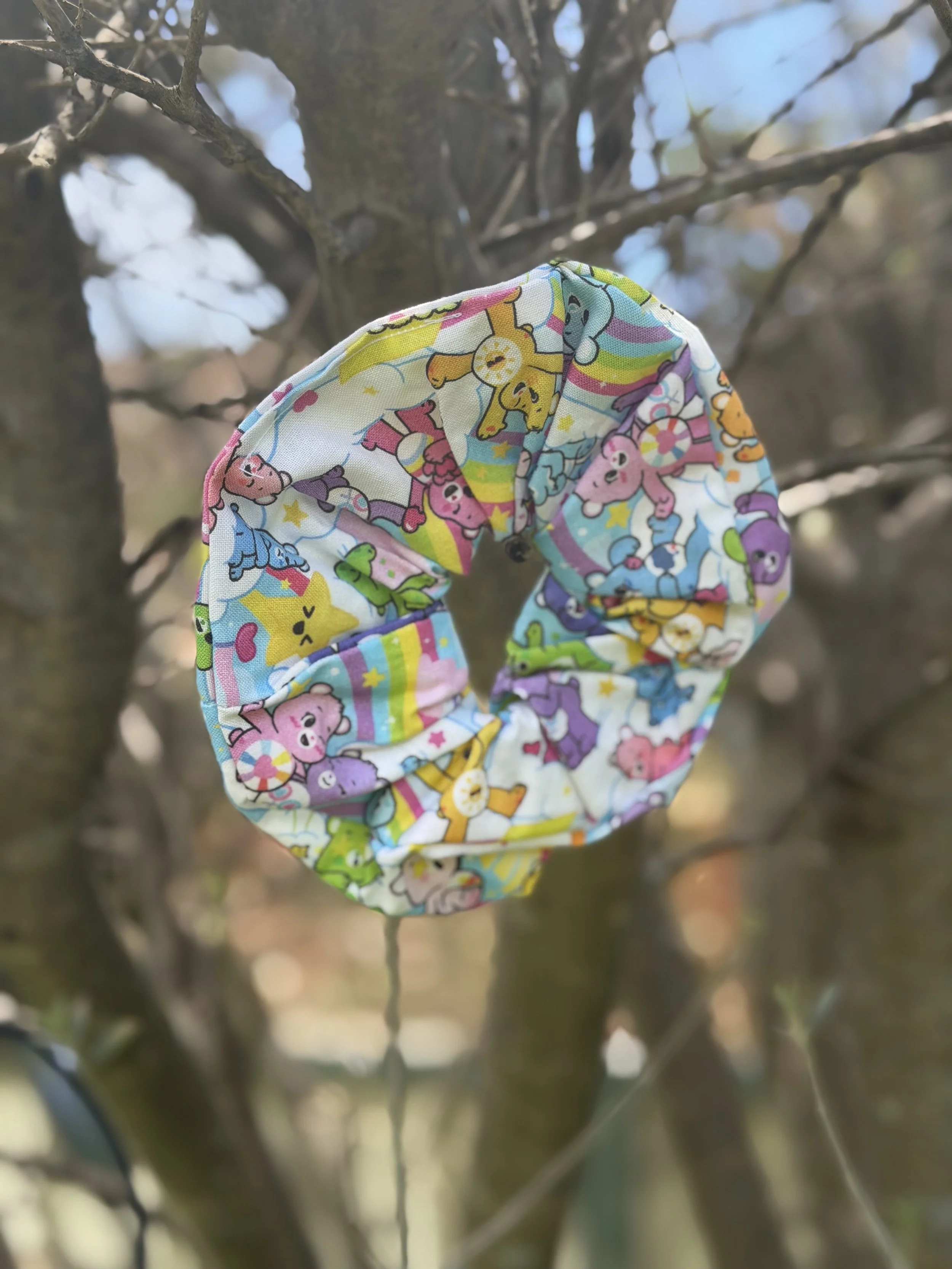 Rainbow Bear Hugs Scrunchie