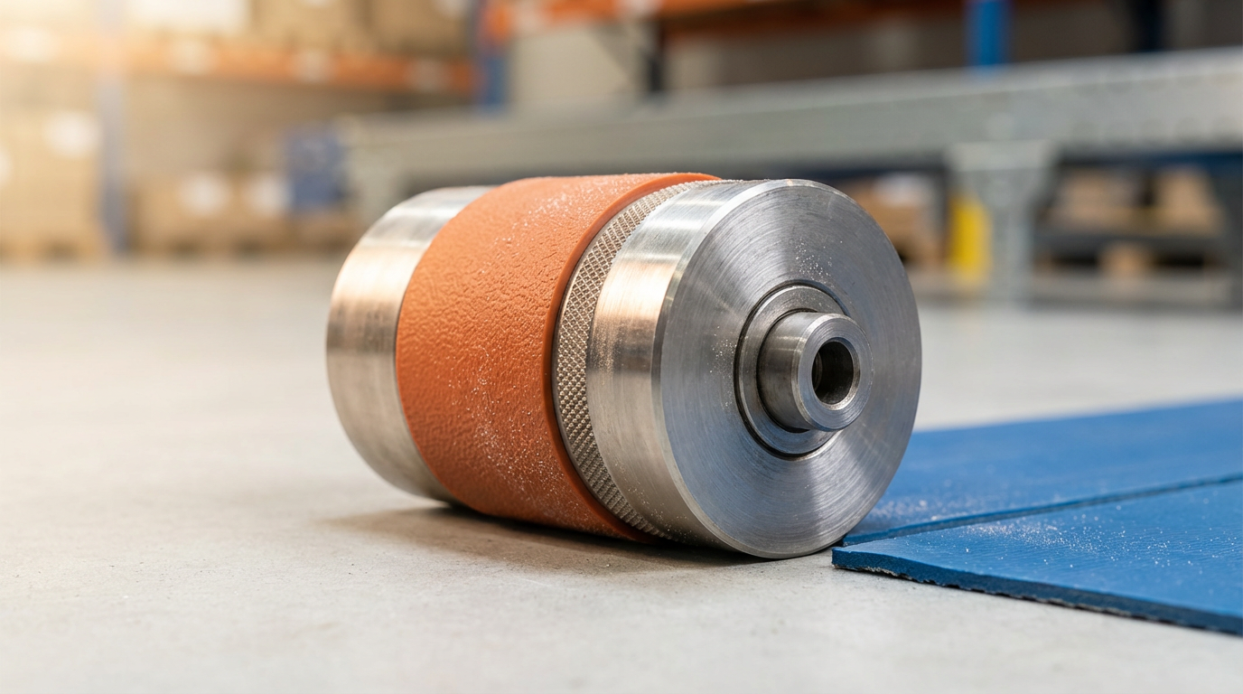 Rubber-Coated Conveyor Roller