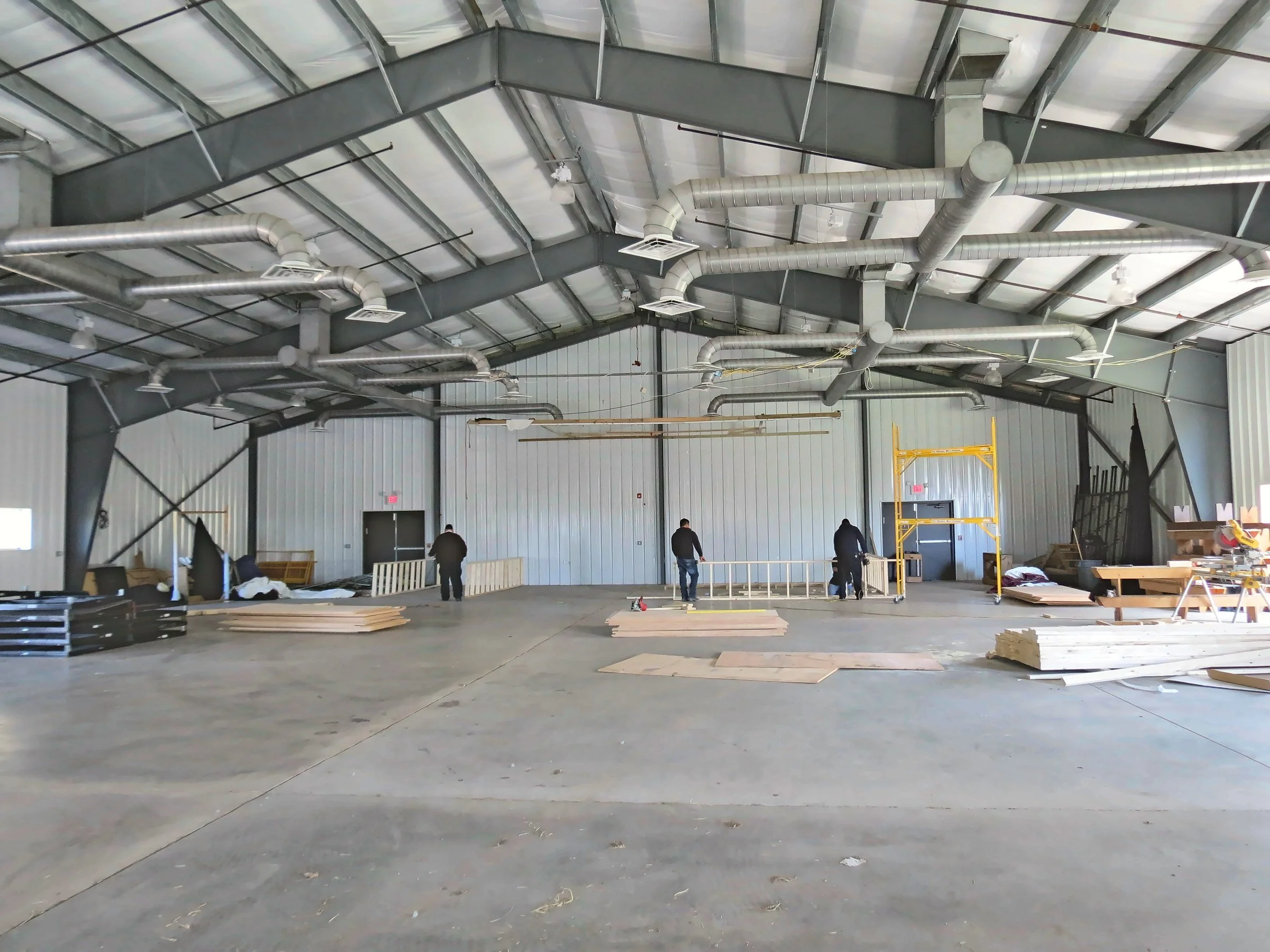 The empty hall before Sandel Sound built the stage