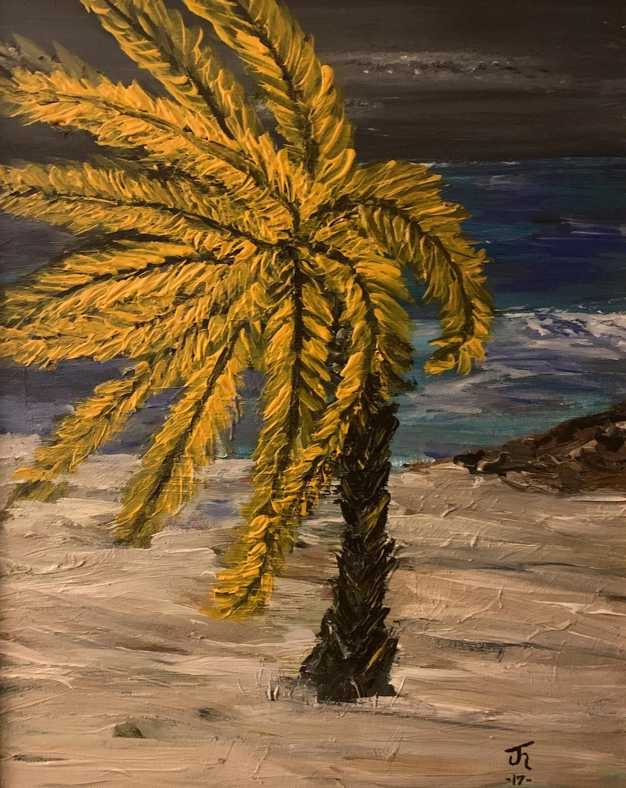 Untitled (Palm in the Storm), 2017