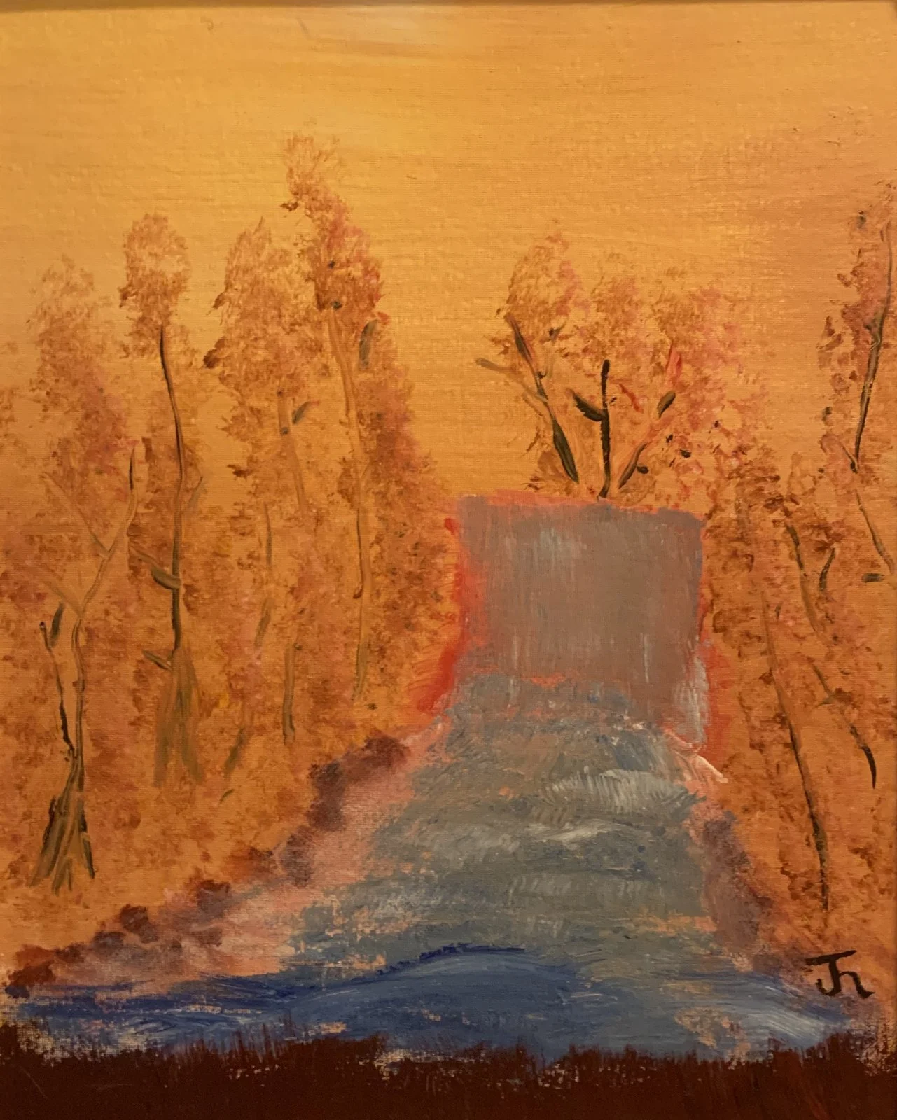 Untitled (Autumn Waterfall)