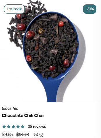 BLACK TEA - CHOCOLATE CHILLI CHAI