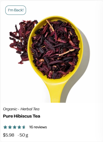 ORIGINAL  HERBAL TEA - PURE HIBISCUS TEA