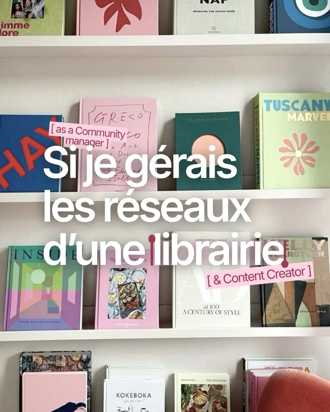 📚 Si je g&eacute;rais les r&eacute;seaux d&rsquo;une librairie&hellip;

Je ne parlerais pas seulement de livres. Je donnerais surtout envie de les d&eacute;couvrir. 👀
Coups de c&oelig;ur, recommandations, s&eacute;lections, formats r&eacute;current
