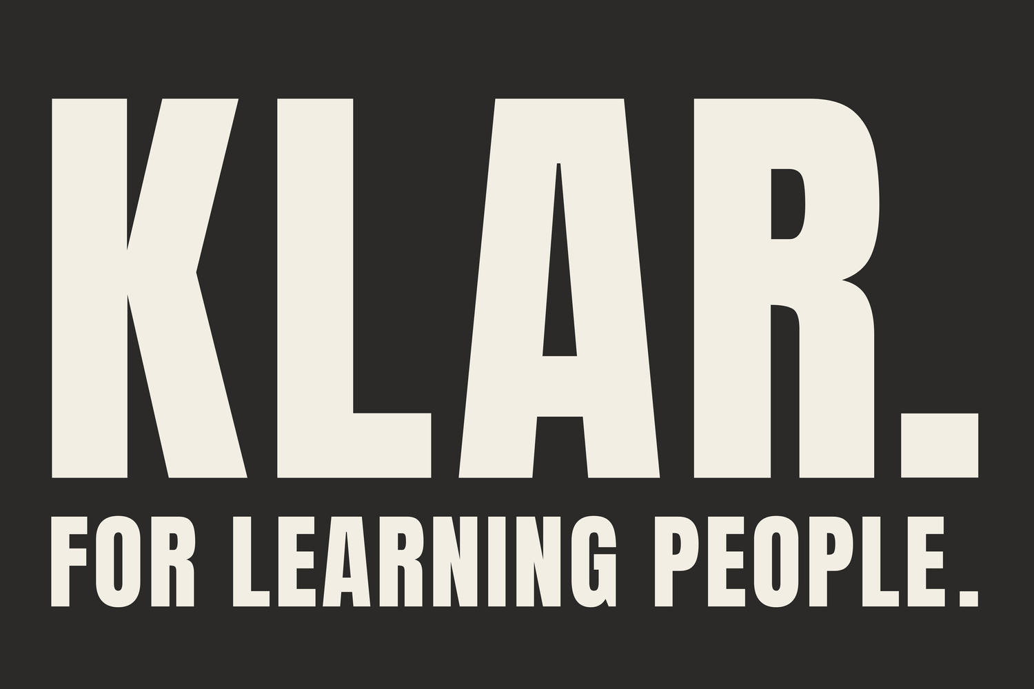 Klar. For Learning People.