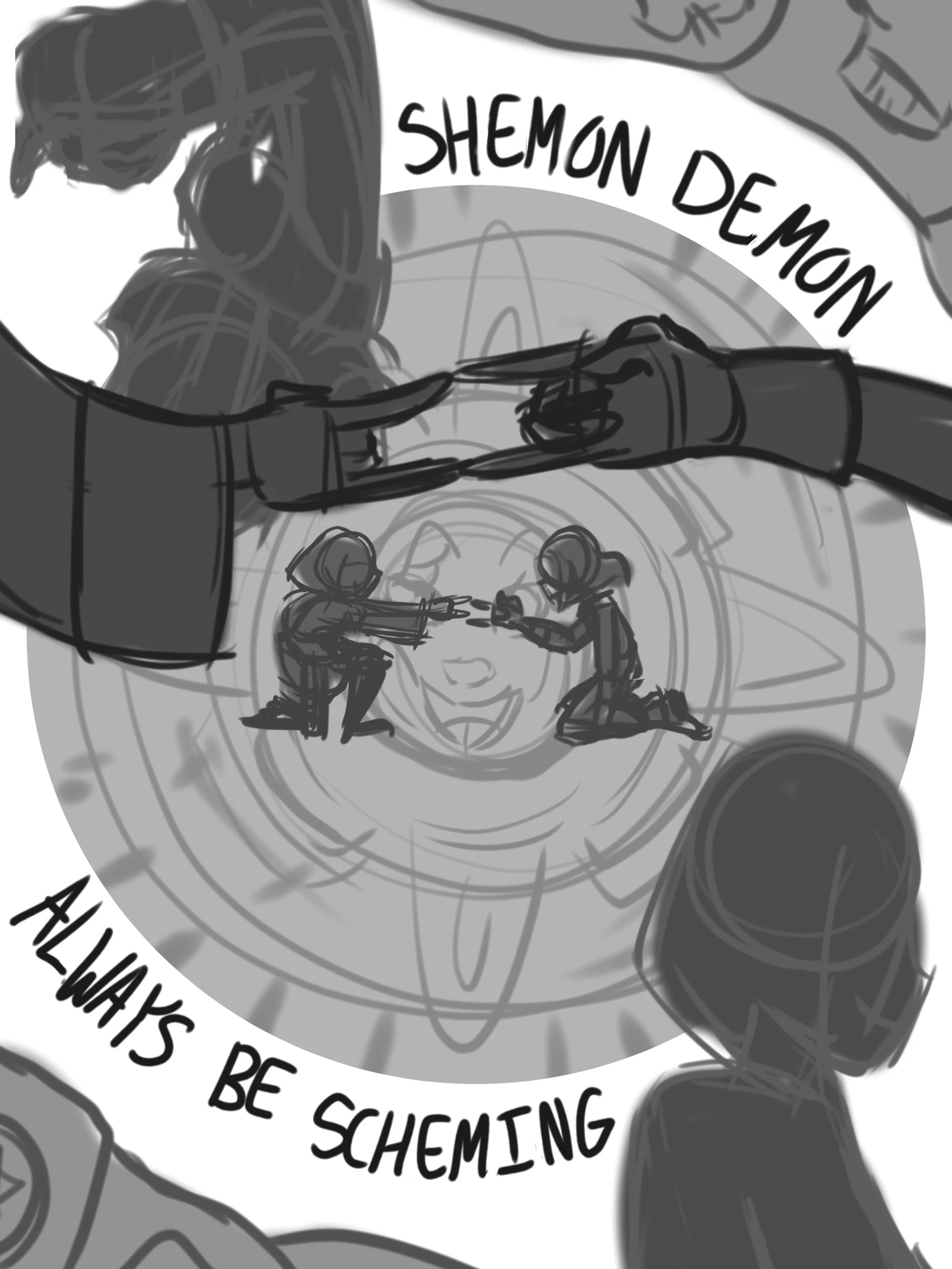 Haunted Hotel Abaddon & Ester Finale Fanart Sketch.jpg