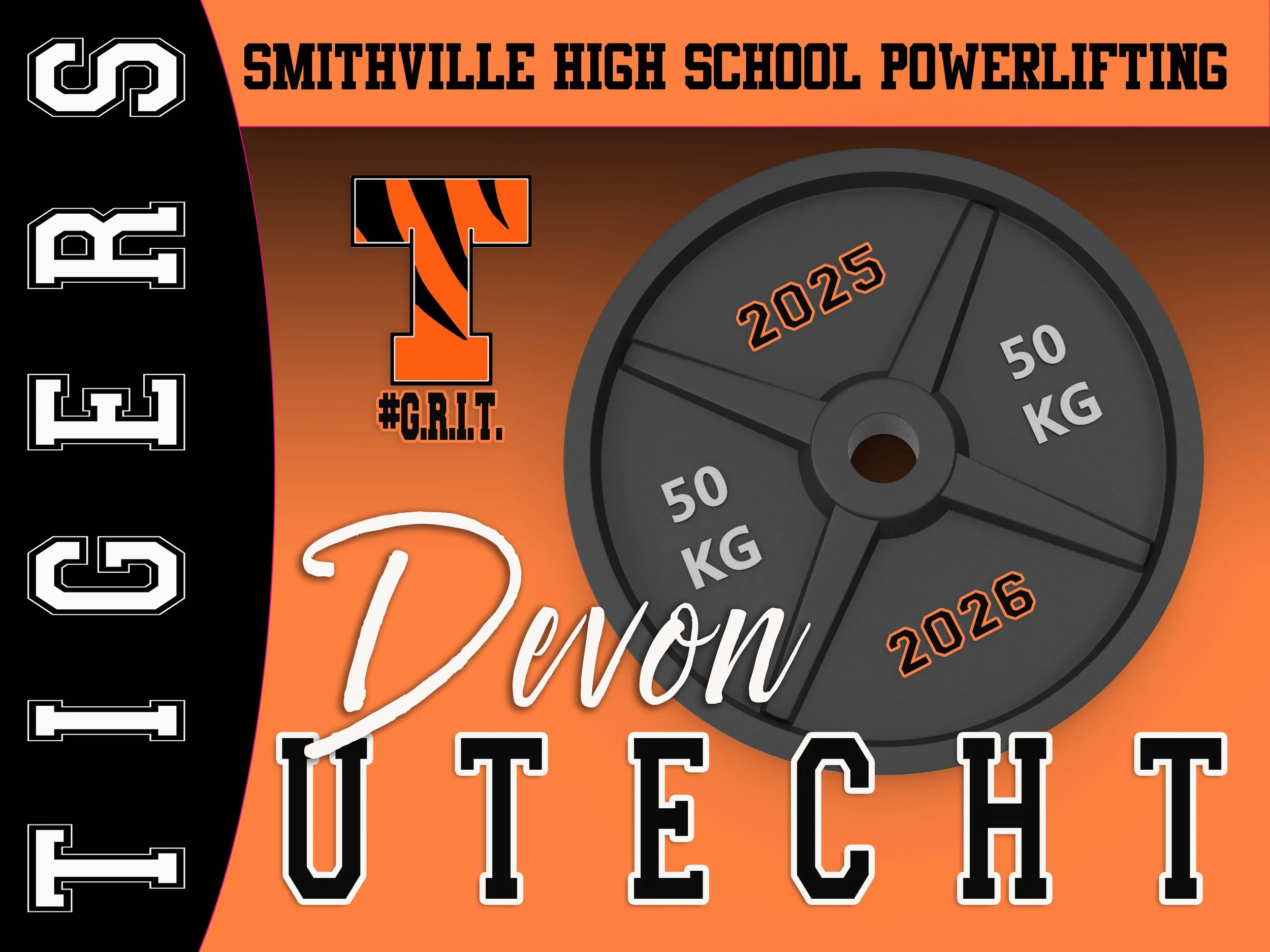 Smithville High School Yard Sign  - Boys Powerlifting