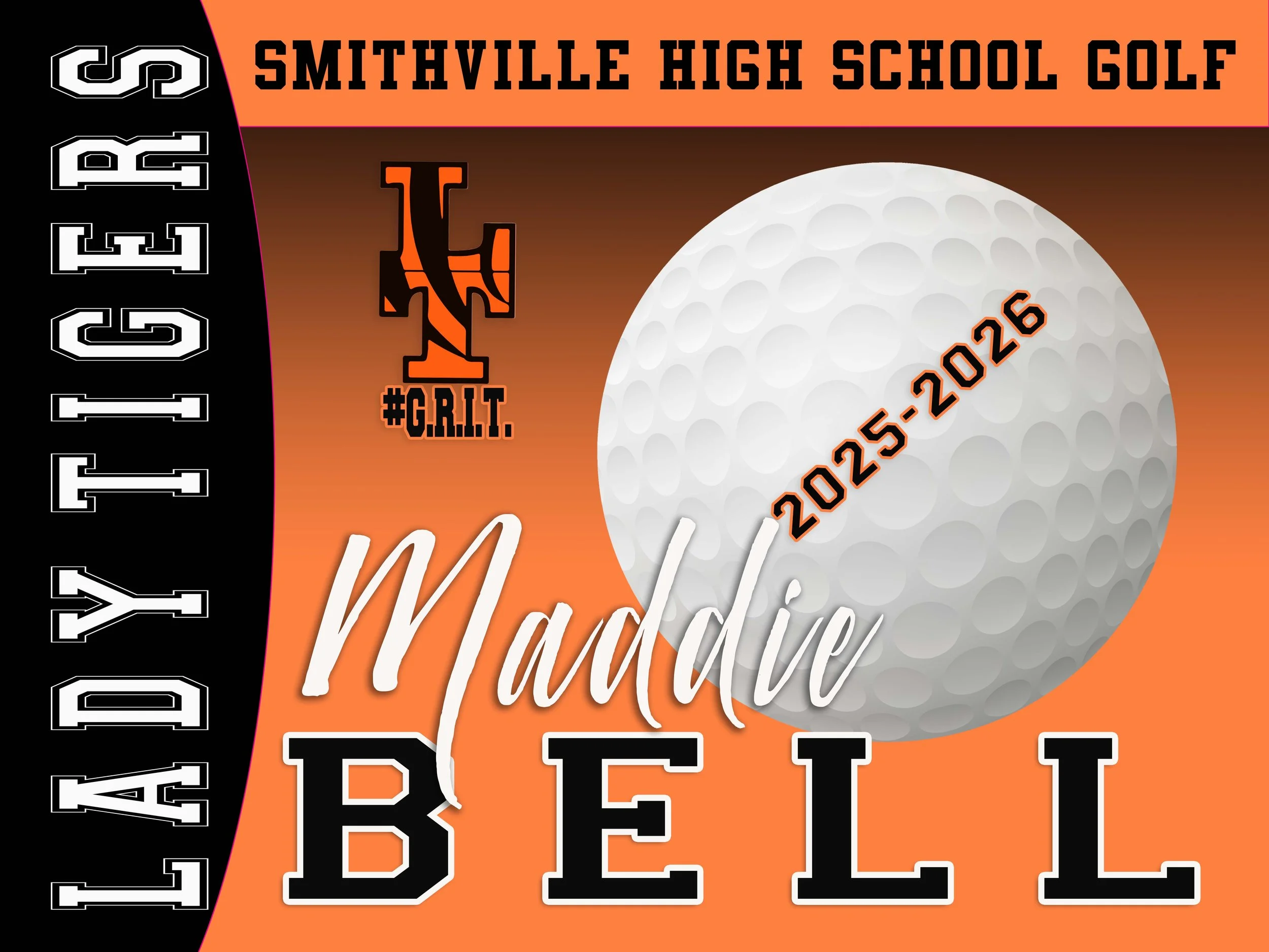 Smithville High School Yard Sign  - Girls Golf