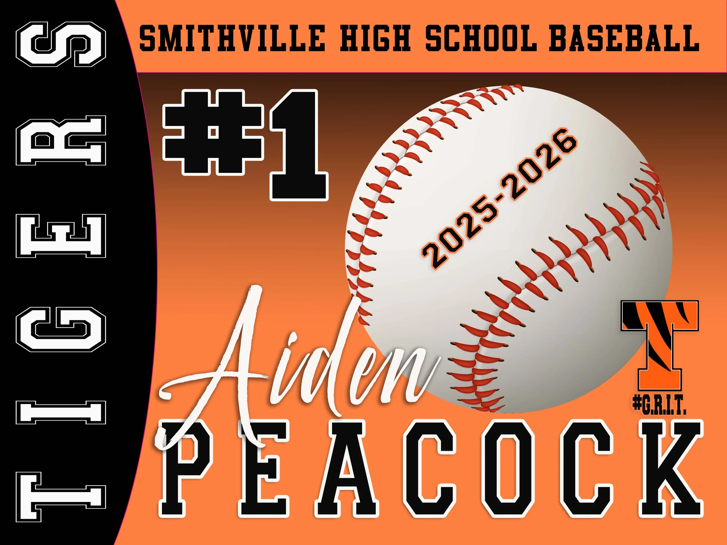 Smithville High School Yard Sign - Baseball