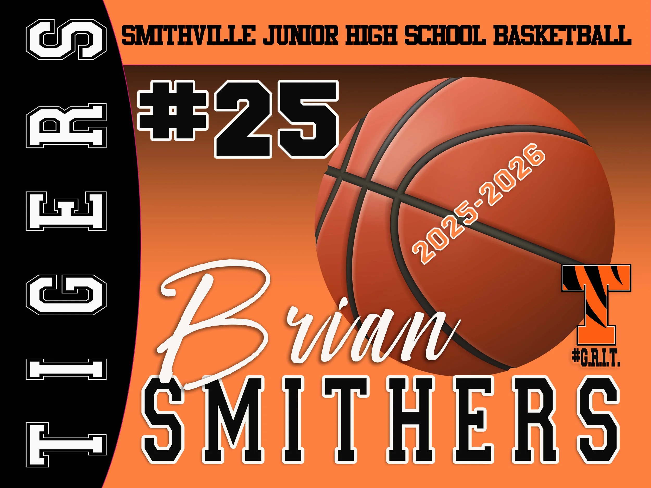 Smithville JUNIOR High School Yard Sign - Boys Basketball