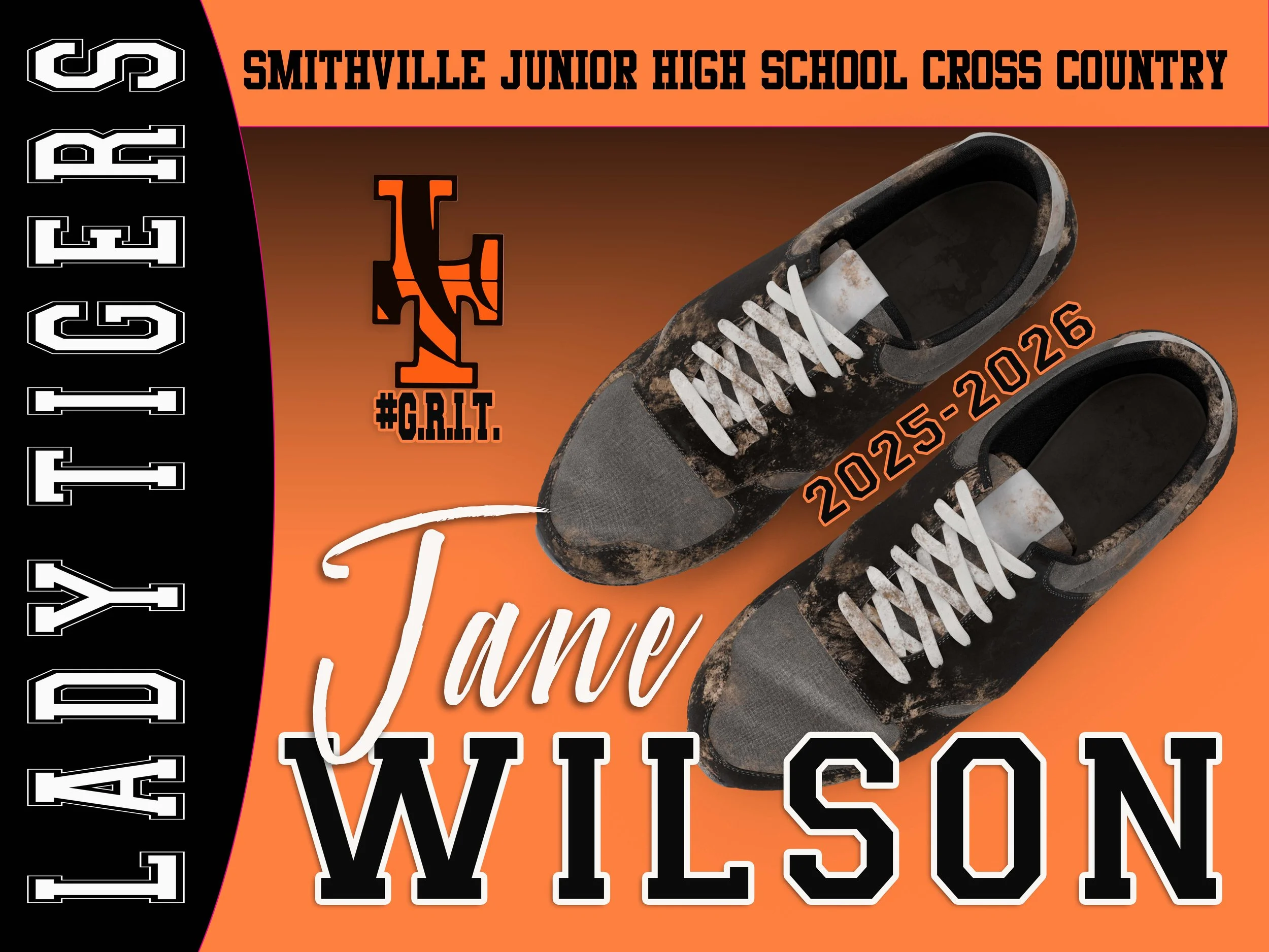 Smithville JUNIOR High School Yard Sign - Girls Cross Country
