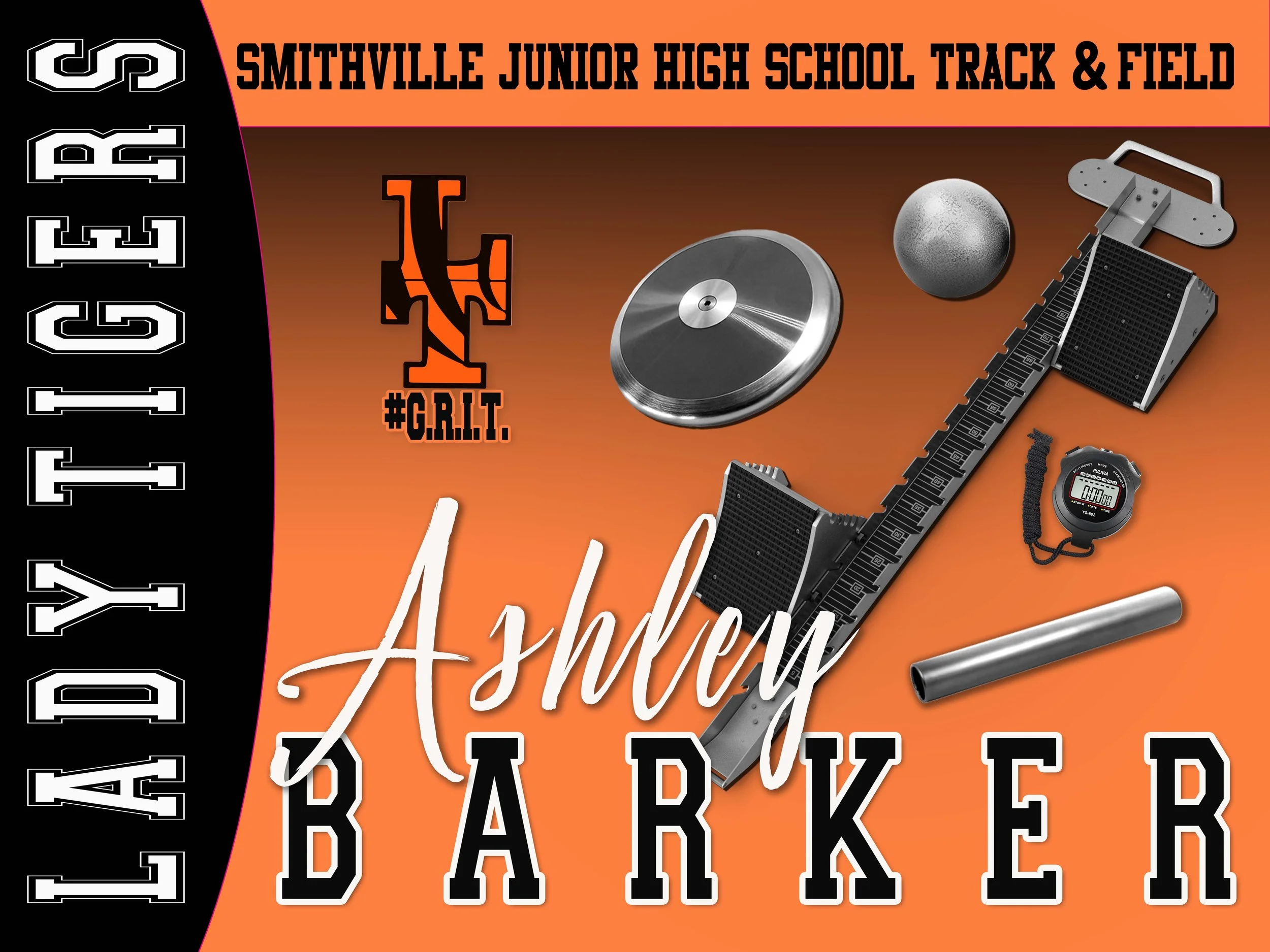 Smithville JUNIOR High School Yard Sign - Girls Track