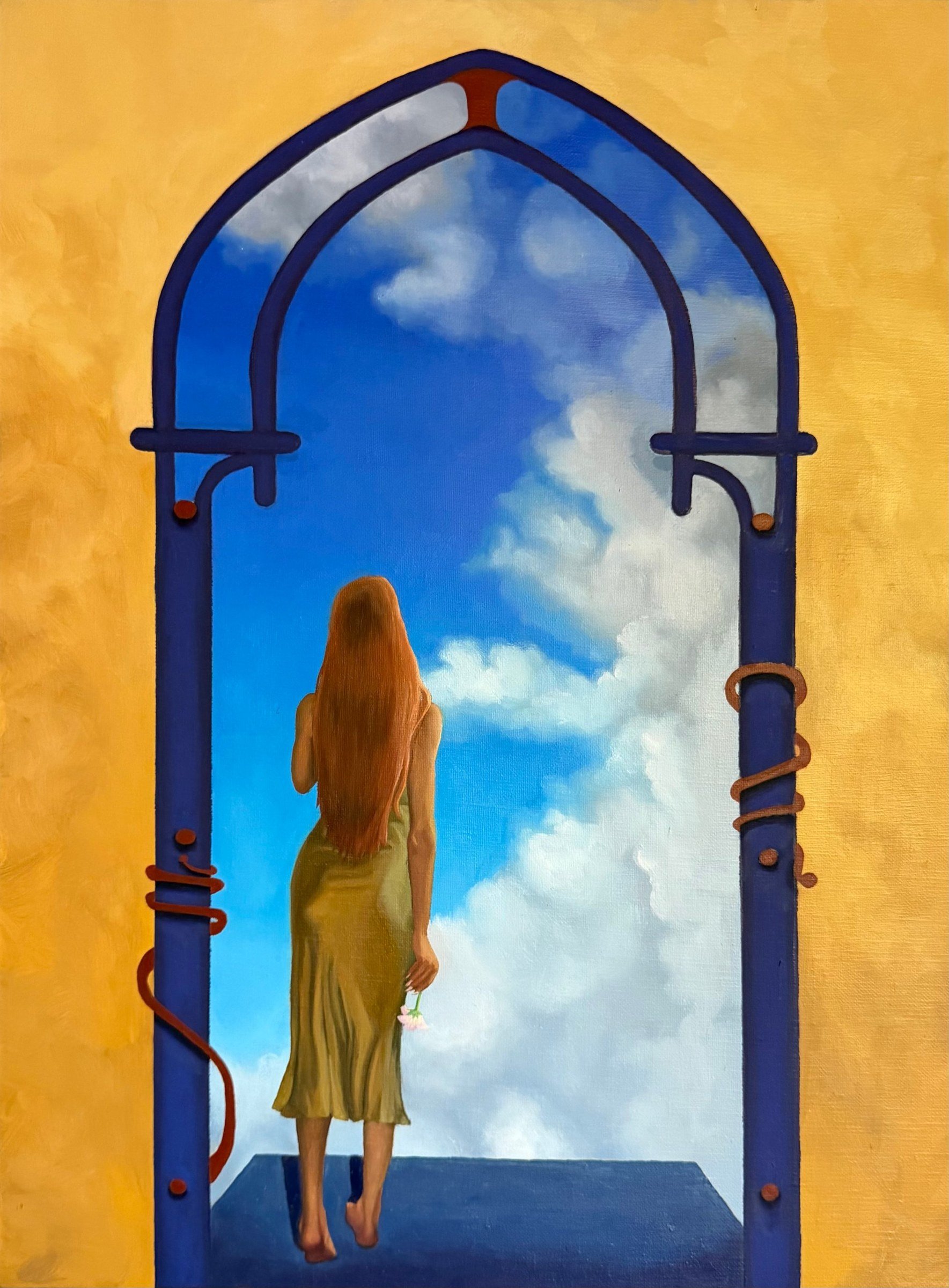 Waking Again, 2026. Oil on canvas, 18 × 24 in.