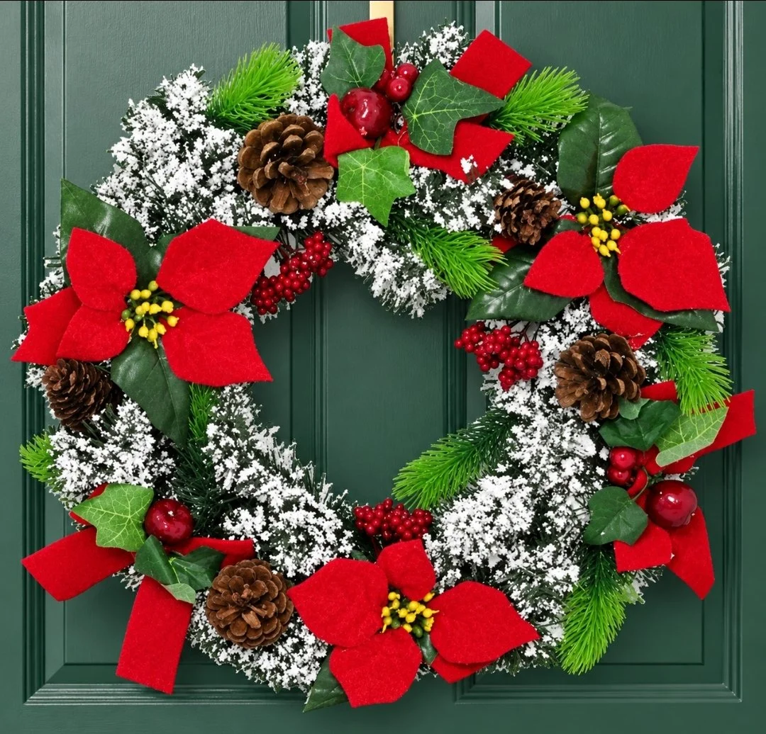 Spruce & Velvet Holiday Wreath