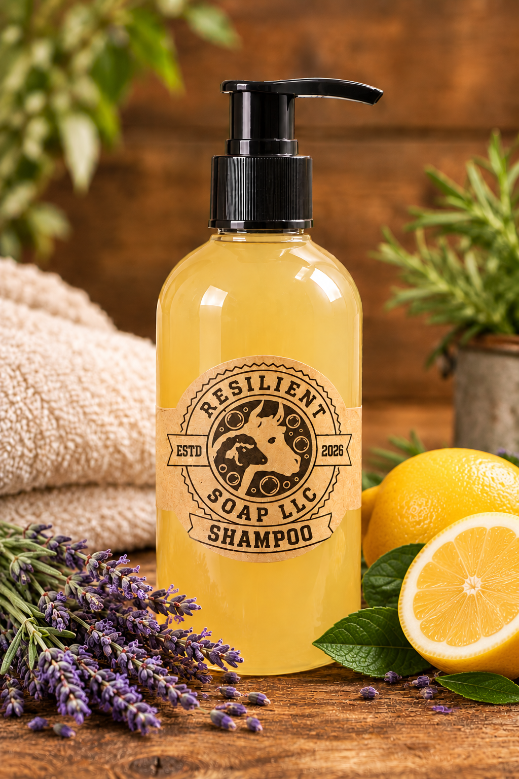 Lemon lavender shampoo 8 oz