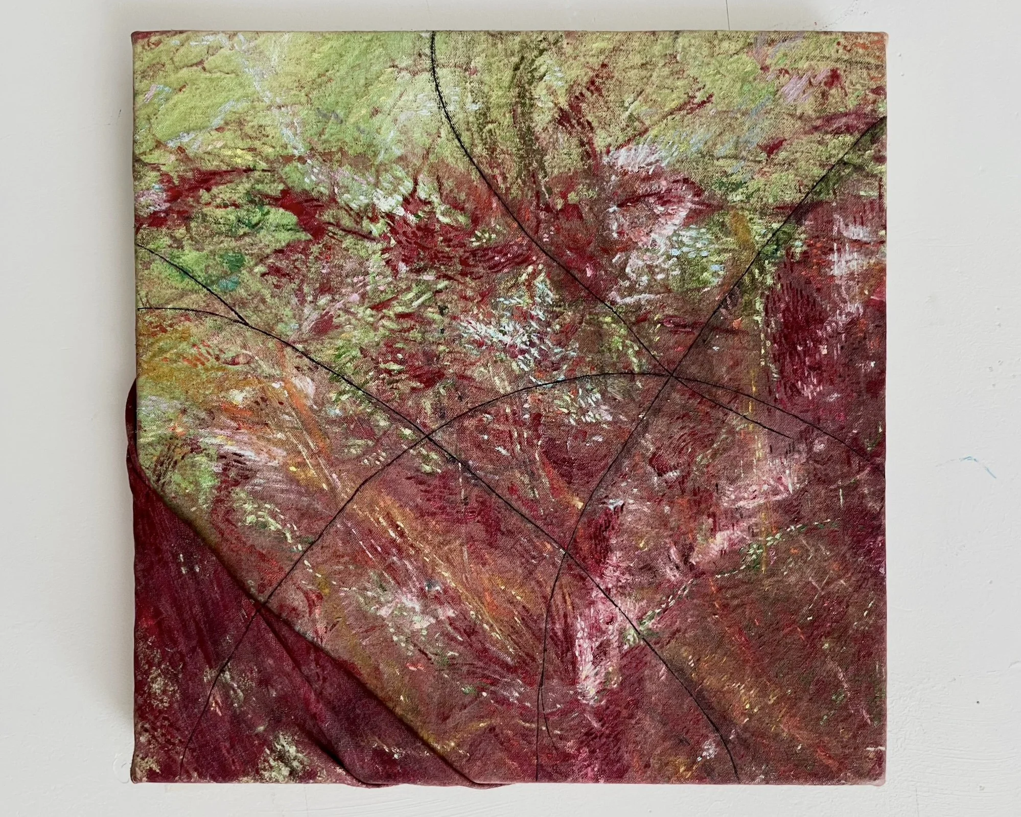 'Veins' oil on canvas 30 x 30cm