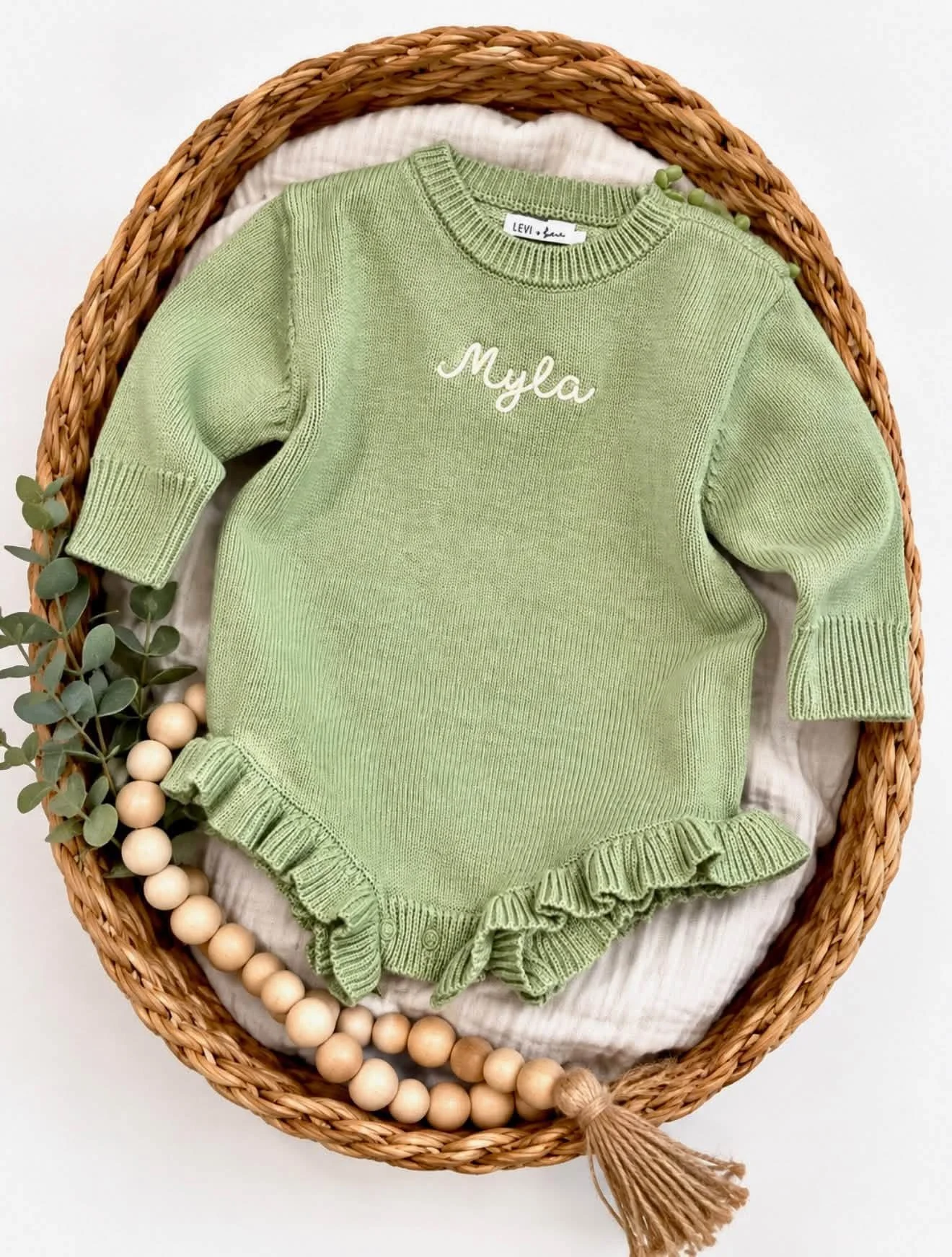 Ruffle Sweater Onesie
