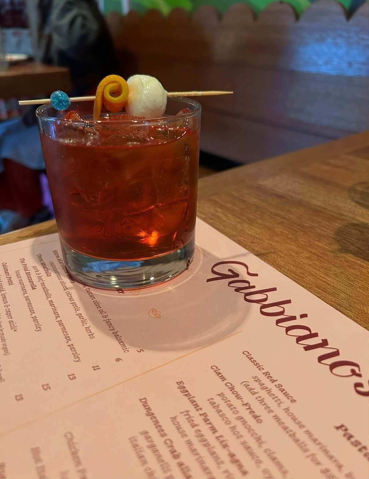 Cocktails at Gabbiano’s