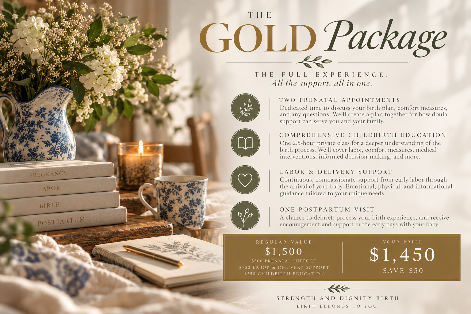 The Gold Package | Complete Birth Support