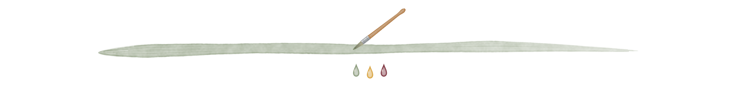 Decorative brush-stroke divider