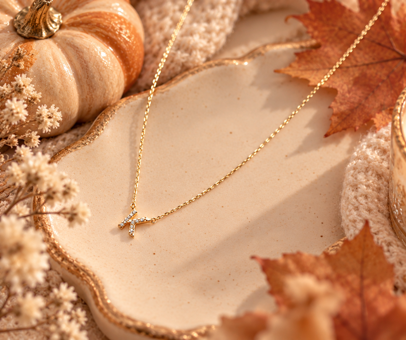 'Dear Me' Initial Necklace