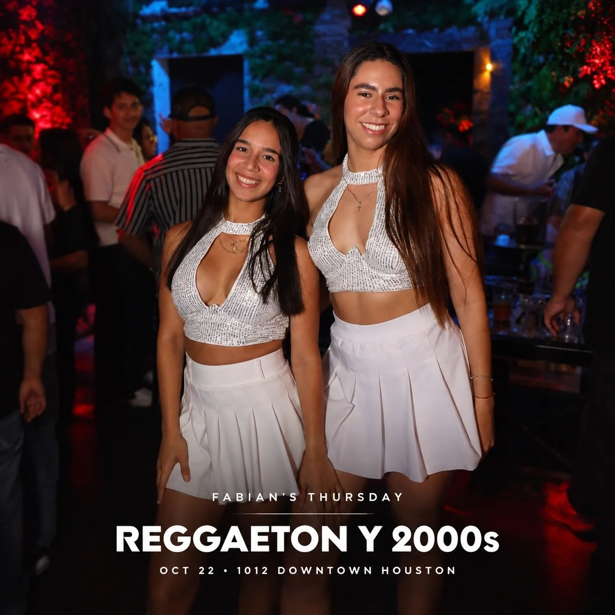 🔥 REGGAETON Y 2000s 🔥

This Thursday, October 22nd, we&rsquo;re bringing back the classics at Fabian&rsquo;s! 💃🏽🍸

🎧 Sounds by DJ EX
🥩 Steak Special: 2 for $49
🍹 Ladies FREE drink with RSVP (7&ndash;10 PM)

📍 1012 Congress St. | Downtown Hou