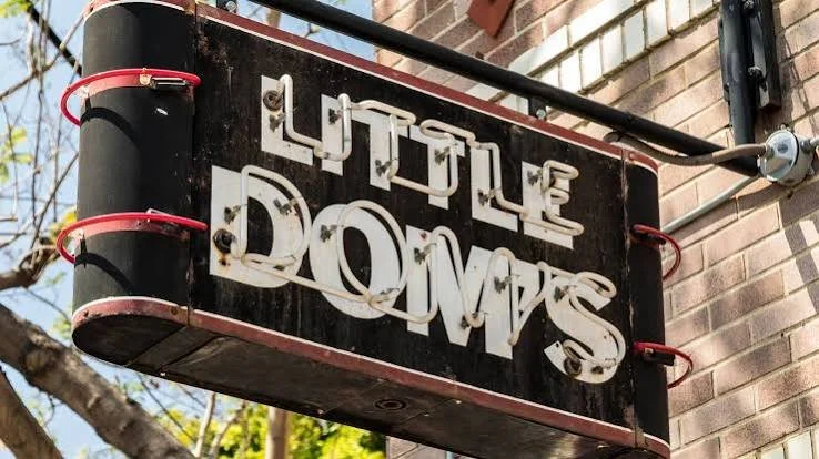Little Dom's sign on Hillhurst Avenue in Los Feliz