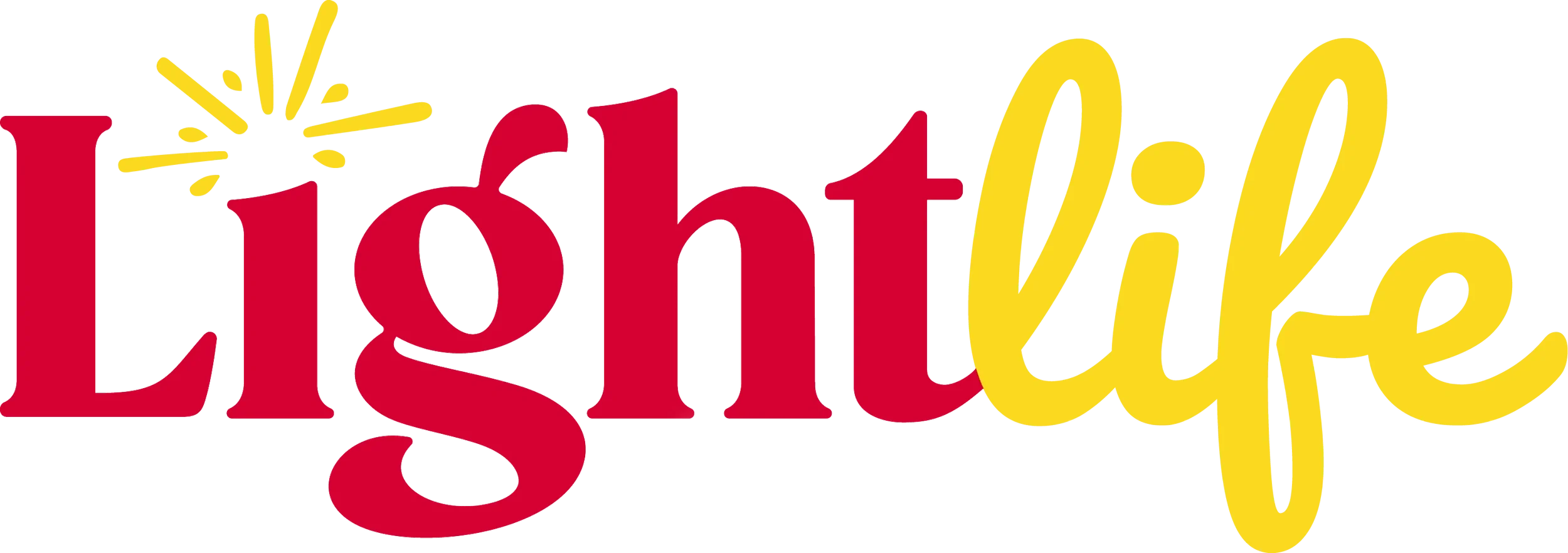 Bright red and yellow stylized logo reading “Light Life” with a sunburst accent