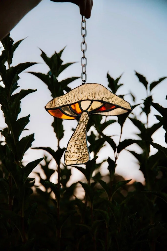 Mushroom Suncatcher