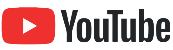 YouTube logo with red play button icon and black wordmark