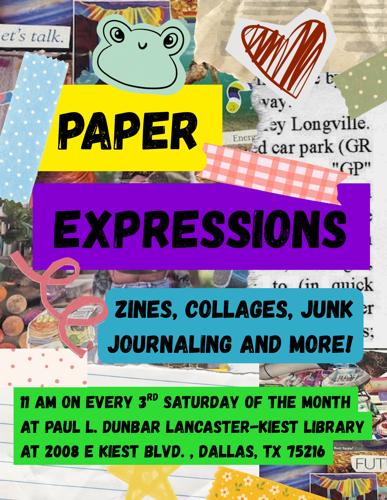 Paper Expressions: Collages, zines, junk journaling and more!