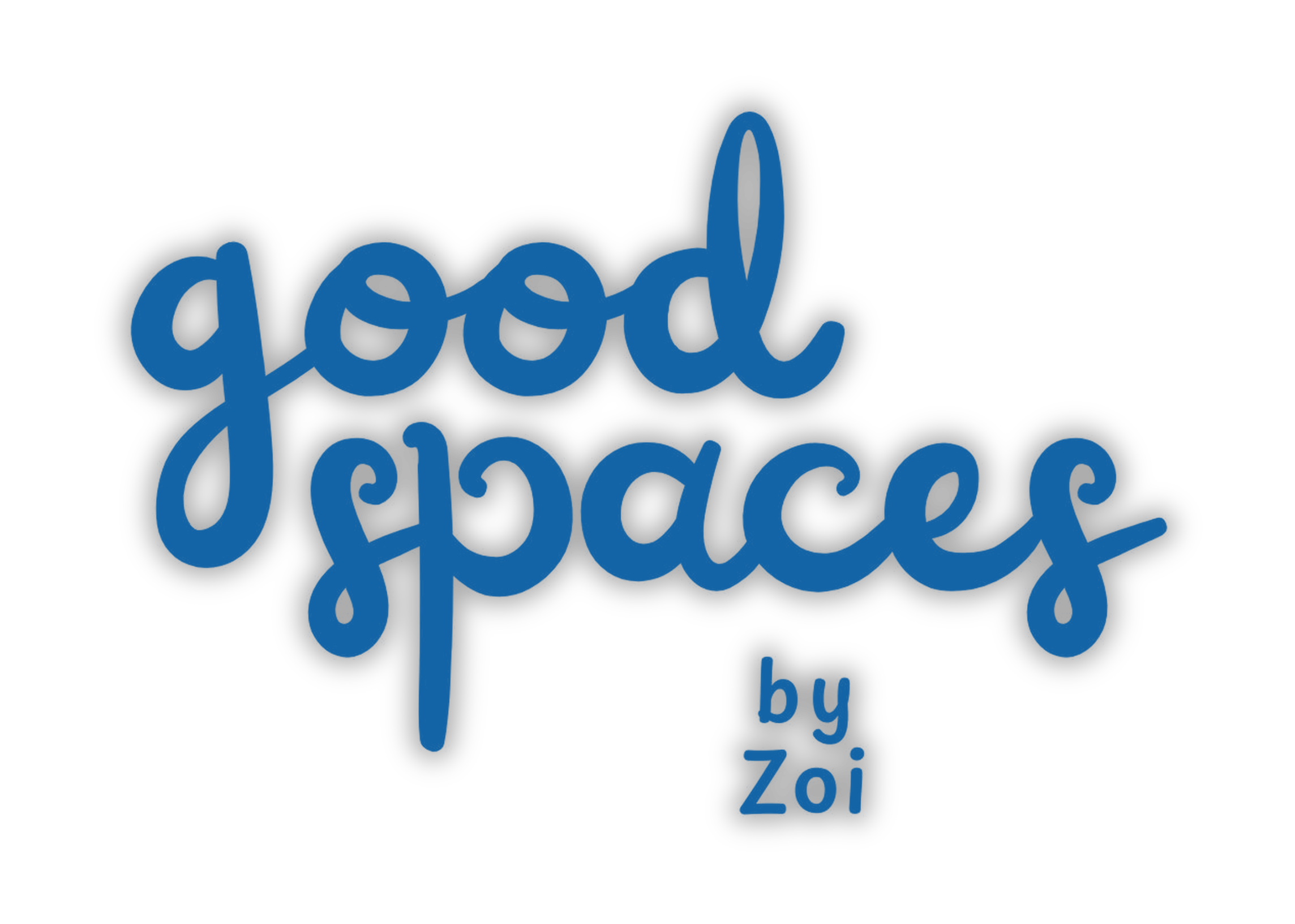 Blue hand-lettered “Good Guidance” logo with “by Zoi” on a black background