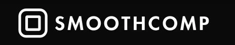 Smoothcomp logo with white outlined square icon on a black background