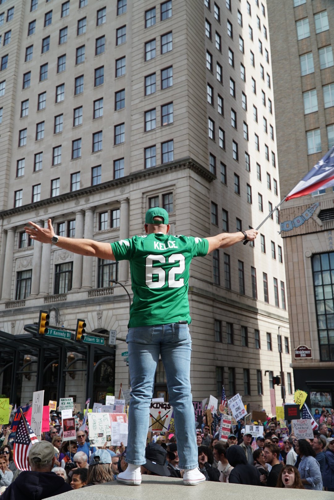 Taken March 28, 2026, at No Kings Rally In Philadelphia