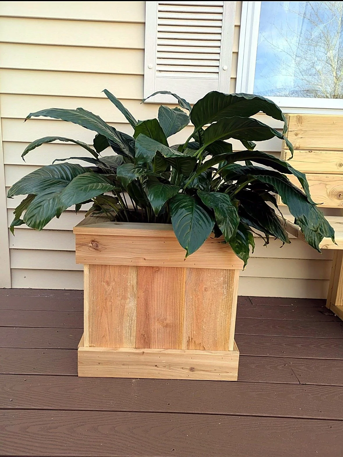 Large deck planter