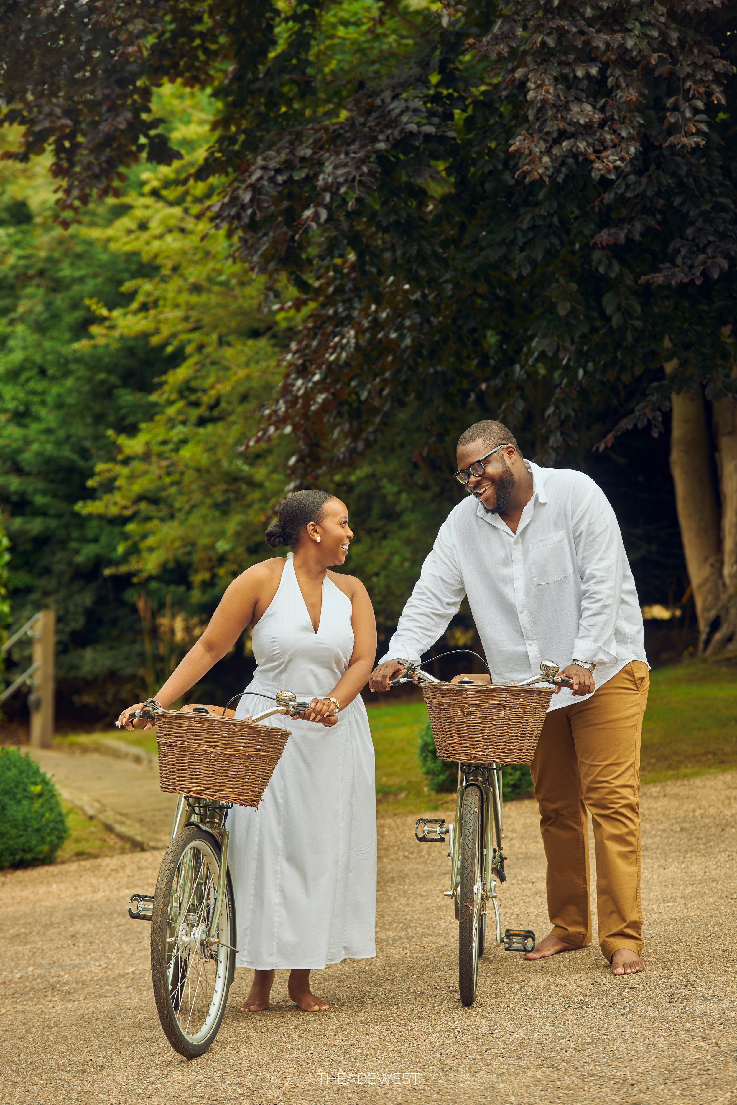 Pre-Wedding PhotogPre-wedding couple photoshoot in England capturing natural connection, romantic moments and relaxed portraits by photographer Ade West.raphy in England | Ade West