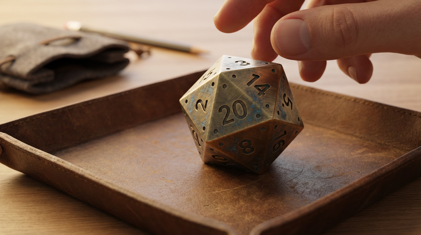 Metal D20 Die