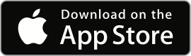Black “Download on the App Store” badge with Apple logo