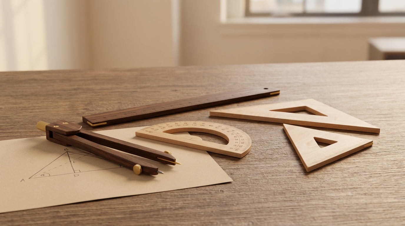 Wooden Geometry Set