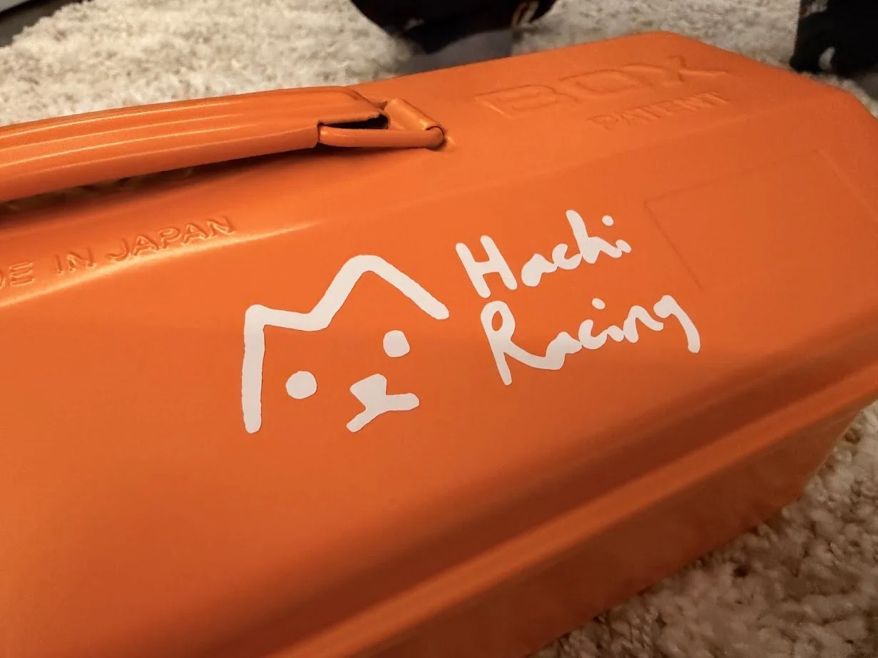 Holo Orange Hachi Racing Decal (Copy)