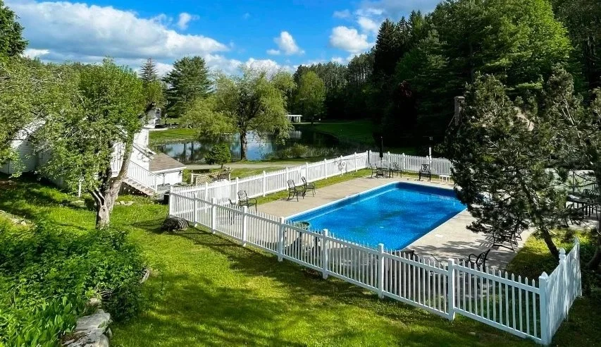 Summer pool time at Farm Road.