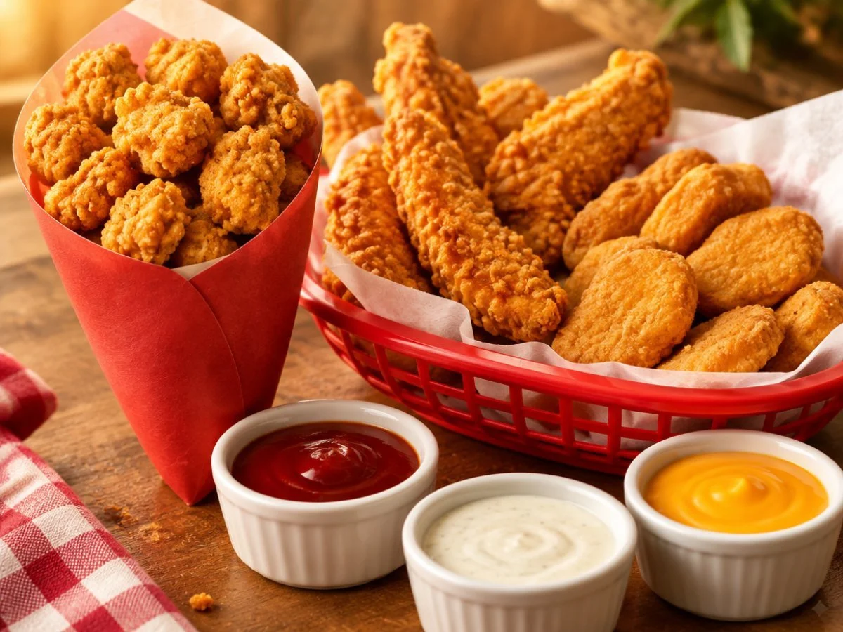Chicken Sides (popcorn, strips & nuggets)