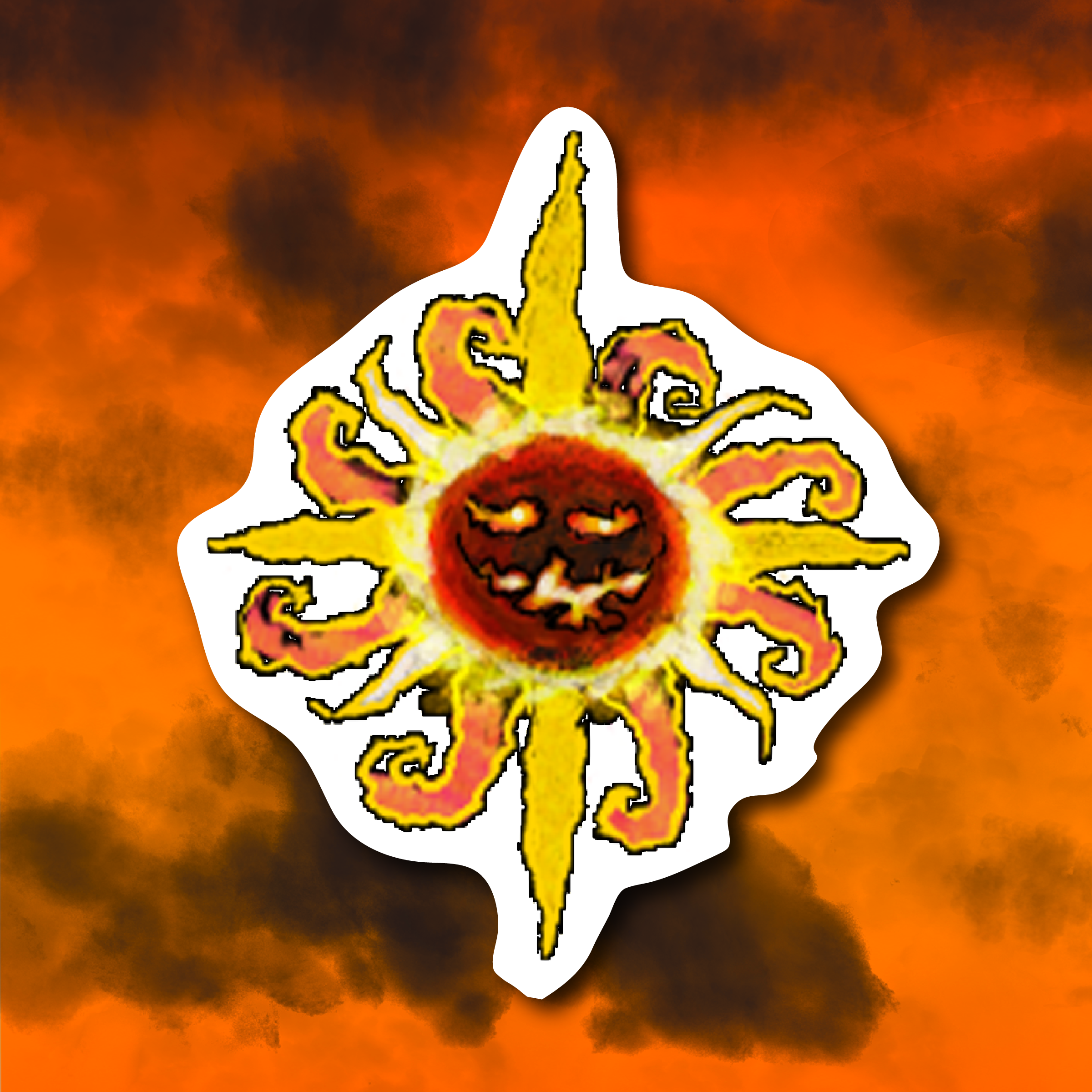 Pumpkin Sun - Sticker
