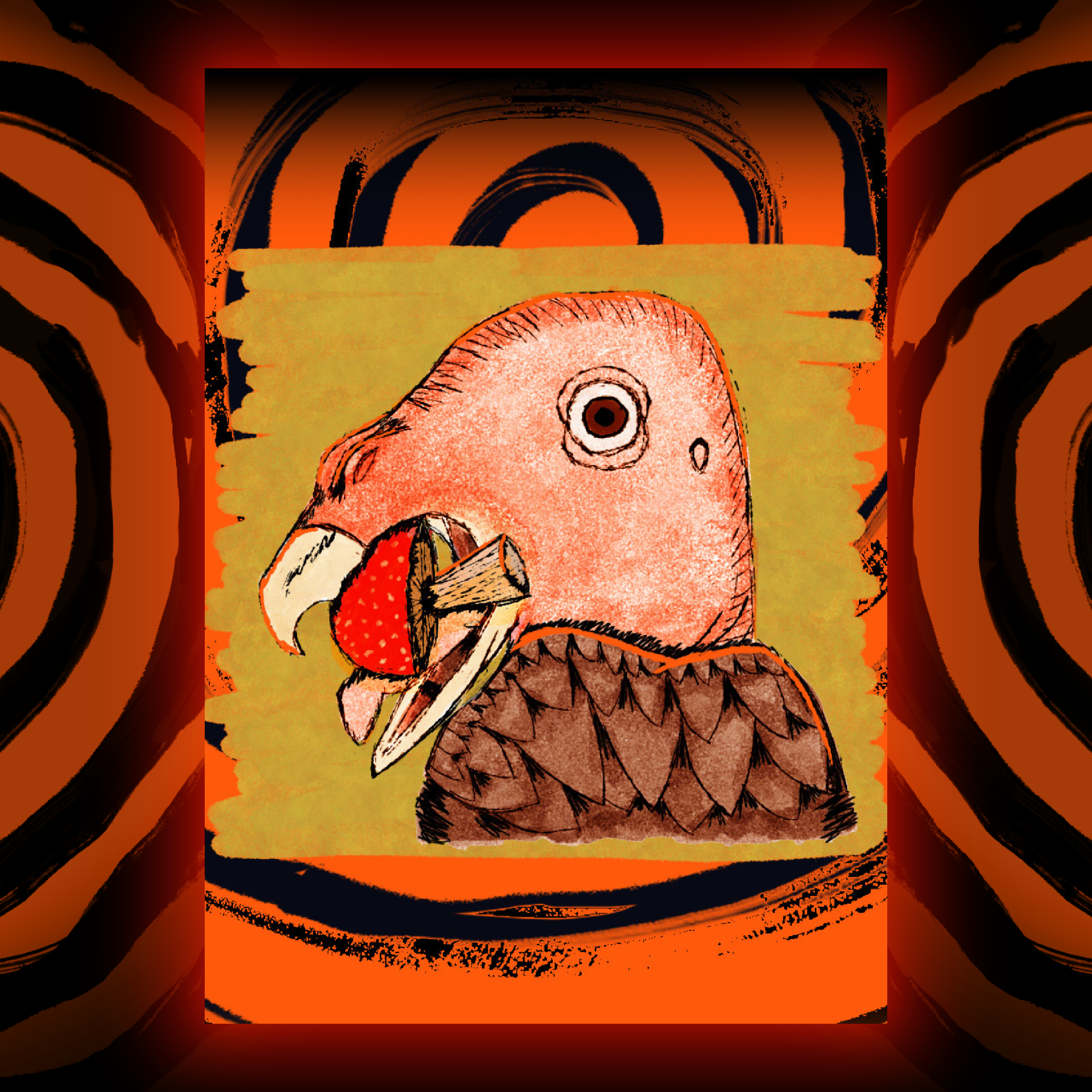 Mushroom Vulture - Print