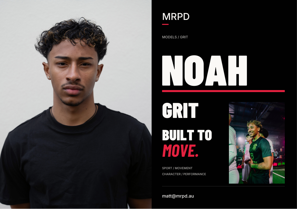 Noah MRPD GRIT comp card front