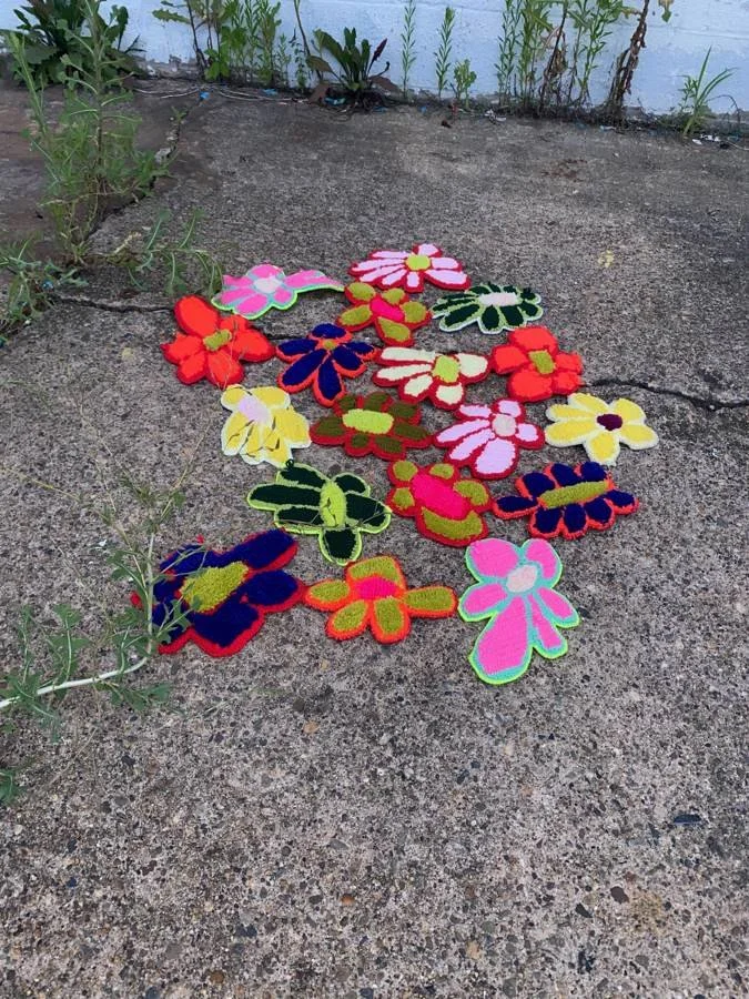 GAUDMOTHER rug and textile work, photographed Jul 18, 2021
