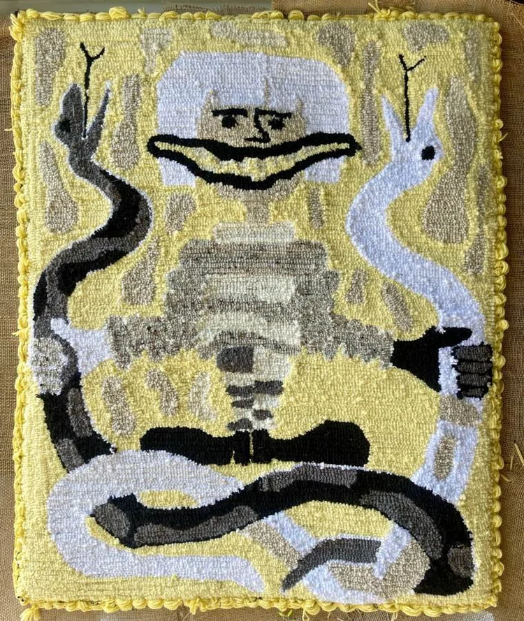 GAUDMOTHER rug and textile work, photographed Jul 6, 2022
