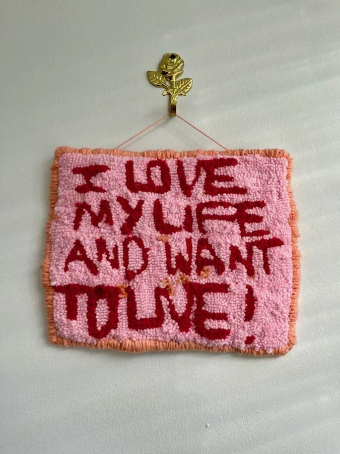 GAUDMOTHER rug and textile work, photographed Oct 26, 2023