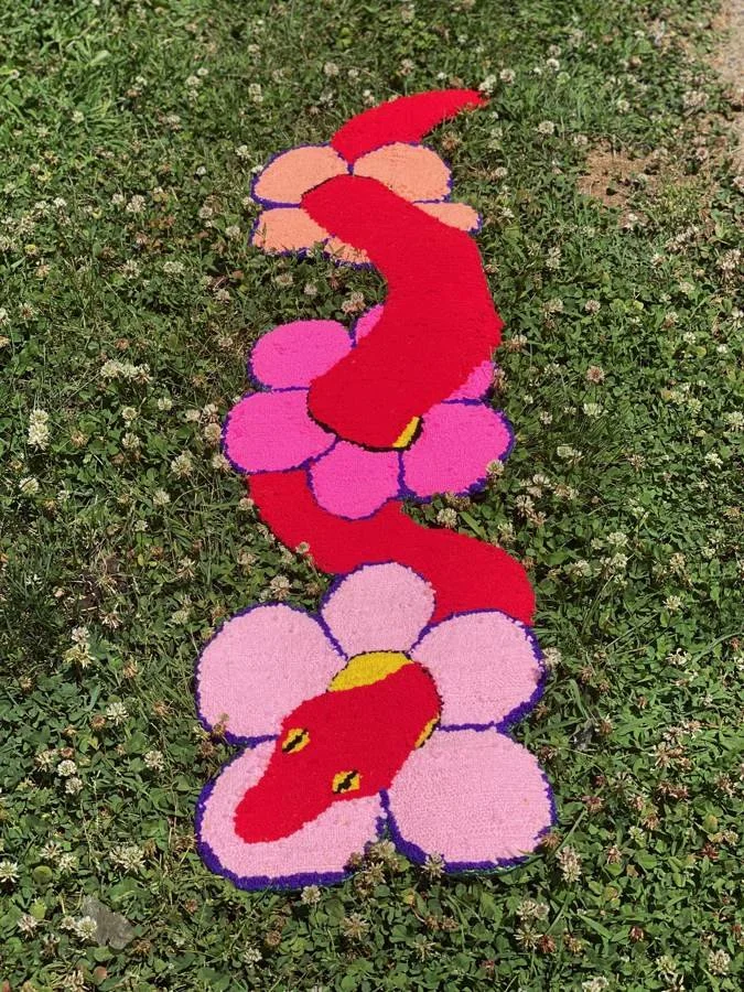 GAUDMOTHER rug and textile work, photographed Jun 24, 2020