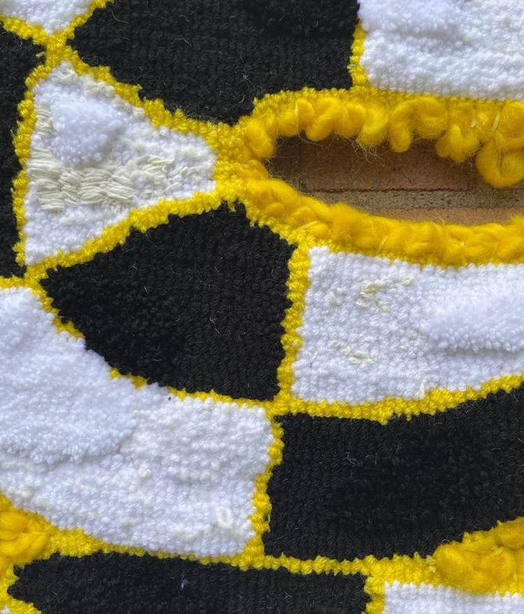 GAUDMOTHER rug and textile work, photographed May 9, 2023